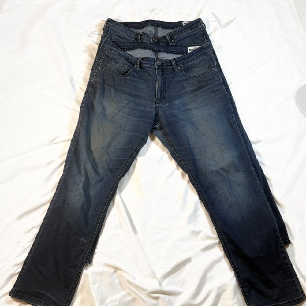 2 TK AXEL Treadwell Relaxed Straight Leg Fit Denim Jeans Men’s Size 38 X 30